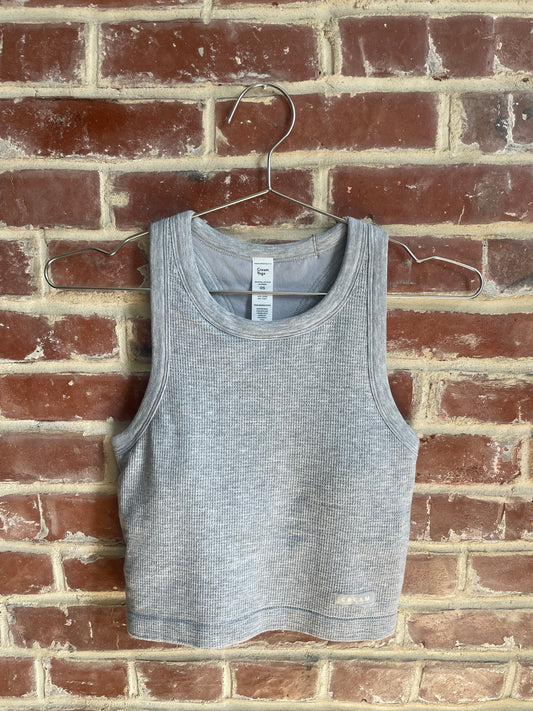 Gray Waffle Tank Top